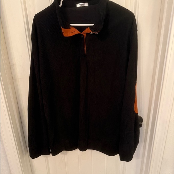 Coofandy Men’s Black Ribbed Pullover - Picture 4 of 8